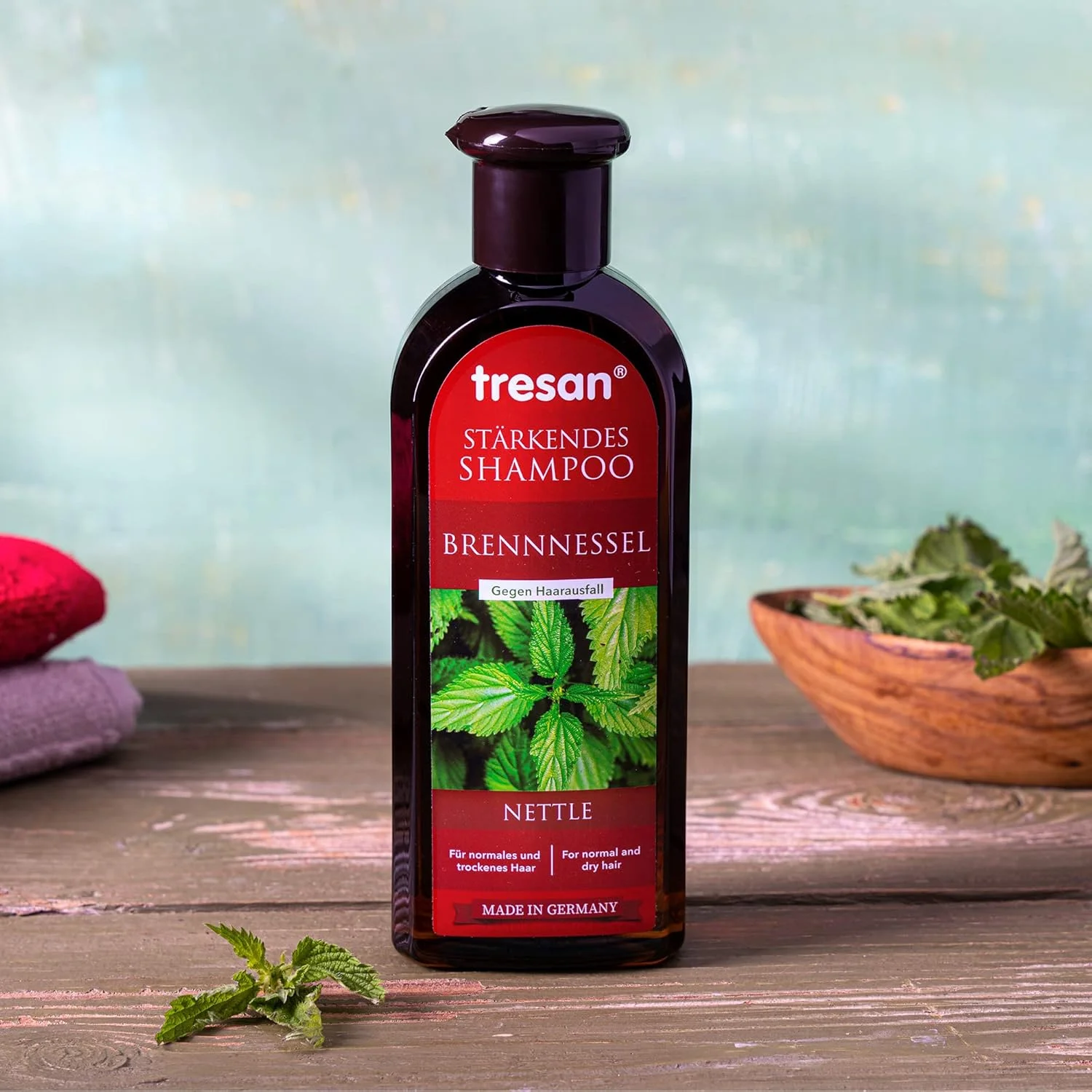 شامپو تقویت کننده موهای معمولی و خشک گزنه ترسان - آبرسانی روزانه، سم زدایی، شامپو ضد ریزش مو، ضد شوره و وز، بدون پارابن و گلوتن، 2 عدد 300 میلی لیتر