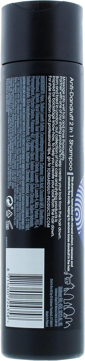 شامپو و نرم کننده سر و موی مردانه 2 در 1 ضد شوره تونی اند گای، 250 میلی لیتر و شامپو پاک کننده عمیق موی مردانه تونی اند گای، 250 میلی لیتر