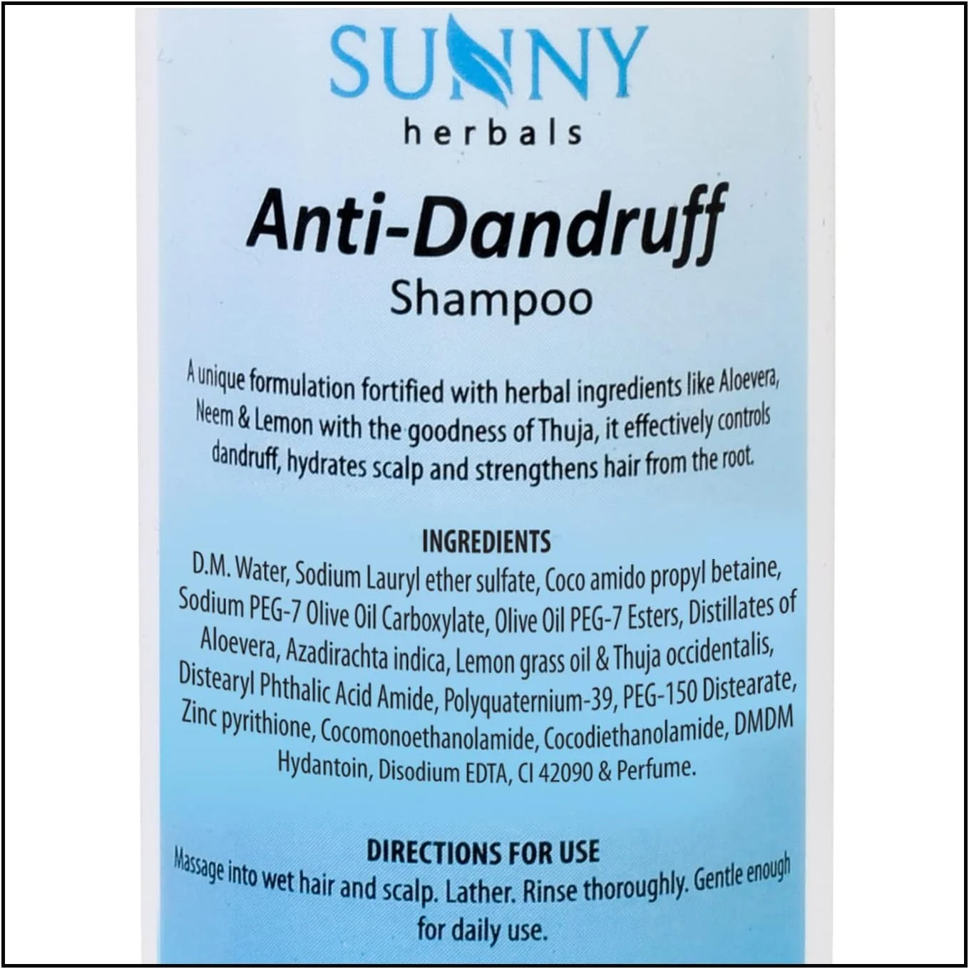 شامپو ضد شوره گیاهی سانی با عصاره های چریش، روغن علف لیمو و گیاه Thuja | مبارزه با شوره سر، آبرسانی پوست سر و تقویت ریشه مو | دارای خواص ضد باکتریایی و ضد قارچی | مناسب برای آقایان و بانوان (150 میلی لیتر * 2)