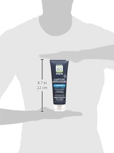 شامپو ضد شوره مردانه سوبیو اتیک حاوی کافور 250 میلی لیتر | بدون سولفات | مناسب موهای مستعد شوره