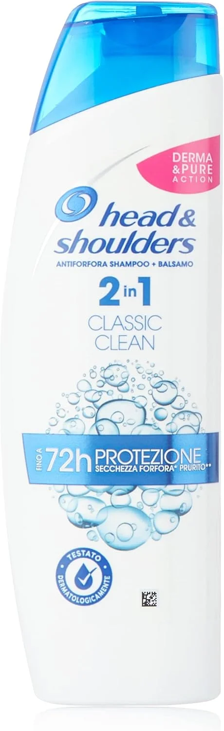 شامپو ضد شوره سر و شانه مدل Classic Clean 2in1 حجم 225 میلی لیتر (بسته 6 عددی)