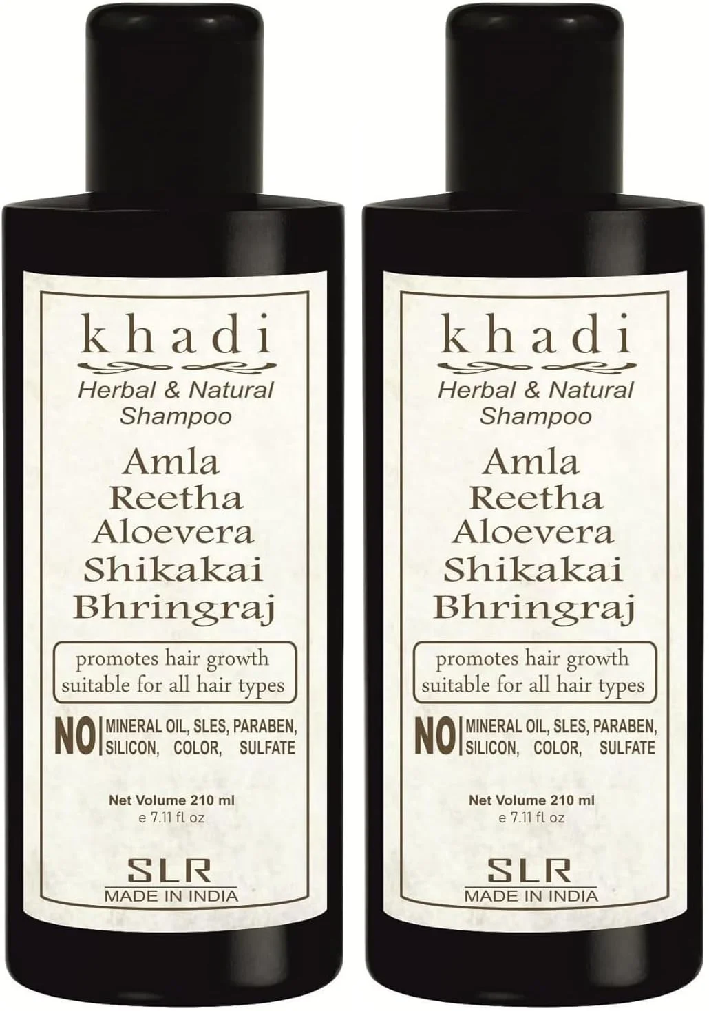 شامپو خادی آمله، ریتا، آلوئه ورا، شیکاکای و برینگراج SLR - ضد ریزش مو و ضد شوره، فاقد SLS و پارابن - 210 میلی لیتر (بسته 2 عددی) شامپو خادی آمله، ریتا، آلوئه ورا، شیکاکای و برینگراج SLR - ضد ریزش مو و ضد شوره، فاقد SLS و پارابن - 210 میلی لیتر (بسته 2 عددی)