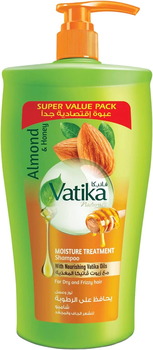 شامپو درمان کننده رطوبت مو واتیکا نچرالز - ۱۰۰۰ میلی لیتر | بادام و عسل | نرم کننده، درخشان کننده و حالت دهنده | برای موهای خشک، وز و زبر شامپو درمان کننده رطوبت مو واتیکا نچرالز - ۱۰۰۰ میلی لیتر | بادام و عسل | نرم کننده، درخشان کننده و حالت دهنده | برای موهای خشک، وز و زبر