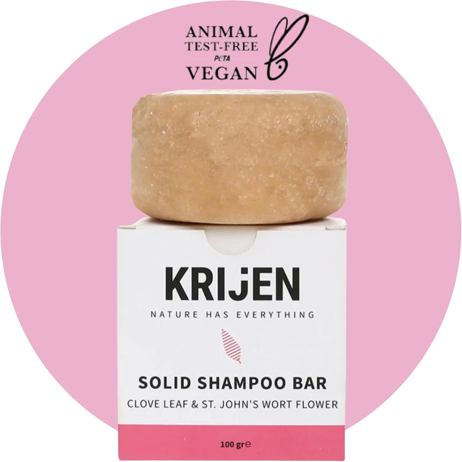 شامپو جامد وگان با روغن میخک، روغن گل راعی و خاک رس صورتی، 100 گرم، مرطوب کننده و ضد ریزش مو برای موهای چرب مختلط دارای شوره شامپو جامد وگان با روغن میخک، روغن گل راعی و خاک رس صورتی، 100 گرم، مرطوب کننده و ضد ریزش مو برای موهای چرب مختلط دارای شوره