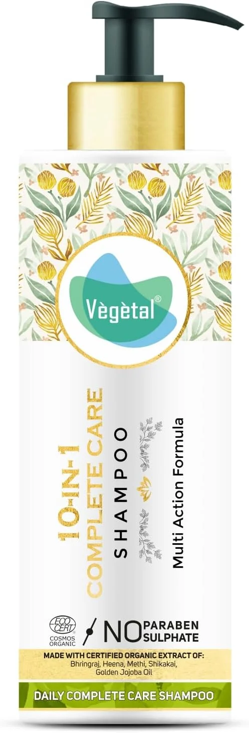 شامپو کامل مراقبت از مو 10 در 1 Vegetal بدون پارابن و سولفات، جلوگیری از آسیب مو، تقویت رشد مو، پاکسازی و نرم کننده، بهبود سلامت پوست سر، استفاده روزانه 200 میلی لیتر شامپو کامل مراقبت از مو 10 در 1 Vegetal بدون پارابن و سولفات، جلوگیری از آسیب مو، تقویت رشد مو، پاکسازی و نرم کننده، بهبود سلامت پوست سر، استفاده روزانه 200 میلی لیتر
