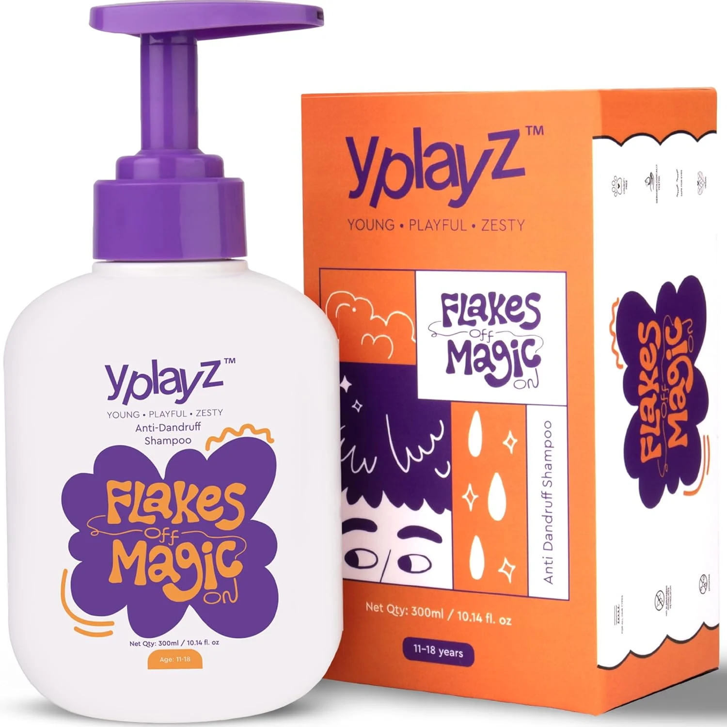 شامپو ضد شوره و آبرسان موی سر کودک و نوجوان YplayZ مناسب 11+ سال| شامپو بدون ZPTO کودکانه | شامپو پسرانه، دخترانه | پاک کننده با 2% سالیسیلیک اسید، پیروکتون اولامین | جلوگیری از پوسته ریزی | 300 میلی لیتر شامپو ضد شوره و آبرسان موی سر کودک و نوجوان YplayZ مناسب 11+ سال| شامپو بدون ZPTO کودکانه | شامپو پسرانه، دخترانه | پاک کننده با 2% سالیسیلیک اسید، پیروکتون اولامین | جلوگیری از پوسته ریزی | 300 میلی لیتر