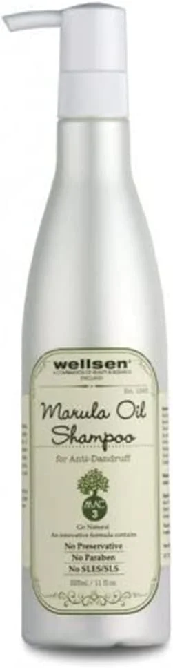 ولسن MAC 3 - شامپو ضد شوره روغن مارولا، کاملا پاک کننده، روغن ضد شوره طبیعی، تسکین خارش برای پوست سر خشک، پوست سر خارش دار، درماتیت 325 میلی لیتر ولسن MAC 3 - شامپو ضد شوره روغن مارولا، کاملا پاک کننده، روغن ضد شوره طبیعی، تسکین خارش برای پوست سر خشک، پوست سر خارش دار، درماتیت 325 میلی لیتر