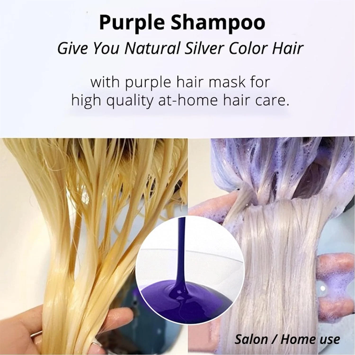 شامپو ضد زردی نقره ای Xiquzal حجم 500 میلی لیتر، شامپو بنفش برای موهای پلاتینه، بلوند، خاکستری و سفید، خنثی کننده رنگ های زرد و نارنجی، مناسب موهای دکلره و روشن شده (02) شامپو ضد زردی نقره ای Xiquzal حجم 500 میلی لیتر، شامپو بنفش برای موهای پلاتینه، بلوند، خاکستری و سفید، خنثی کننده رنگ های زرد و نارنجی، مناسب موهای دکلره و روشن شده (02)