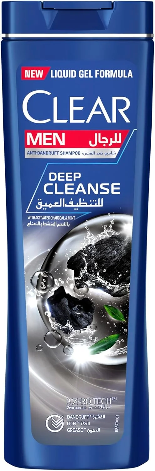 شامپو کلیر مردانه، شامپو ضد شوره، پاک کننده عمیق، پاک کننده عمیق پوست سر 10 برابر**، 200 میلی لیتر
