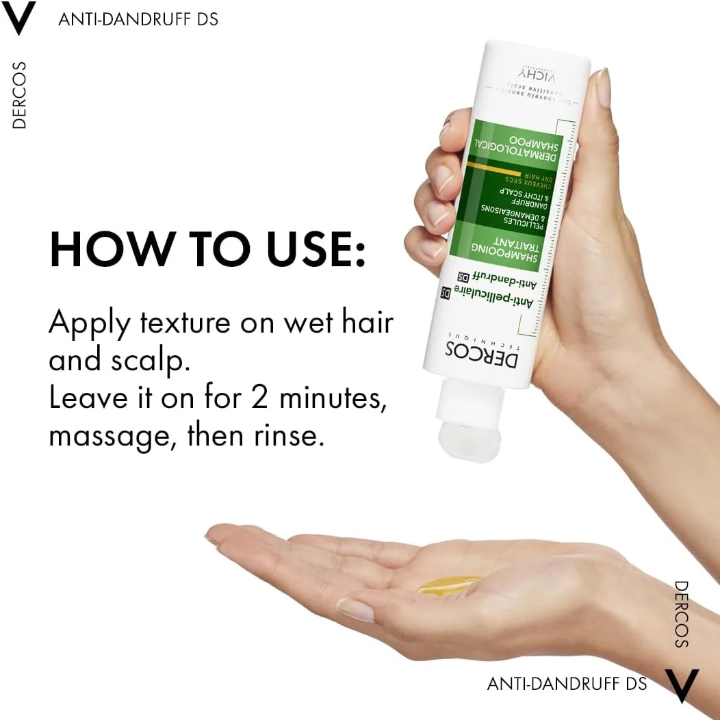 شامپو ضد شوره موهای خشک ویشی درکوس شامپو ضد شوره موهای خشک ویشی درکوس