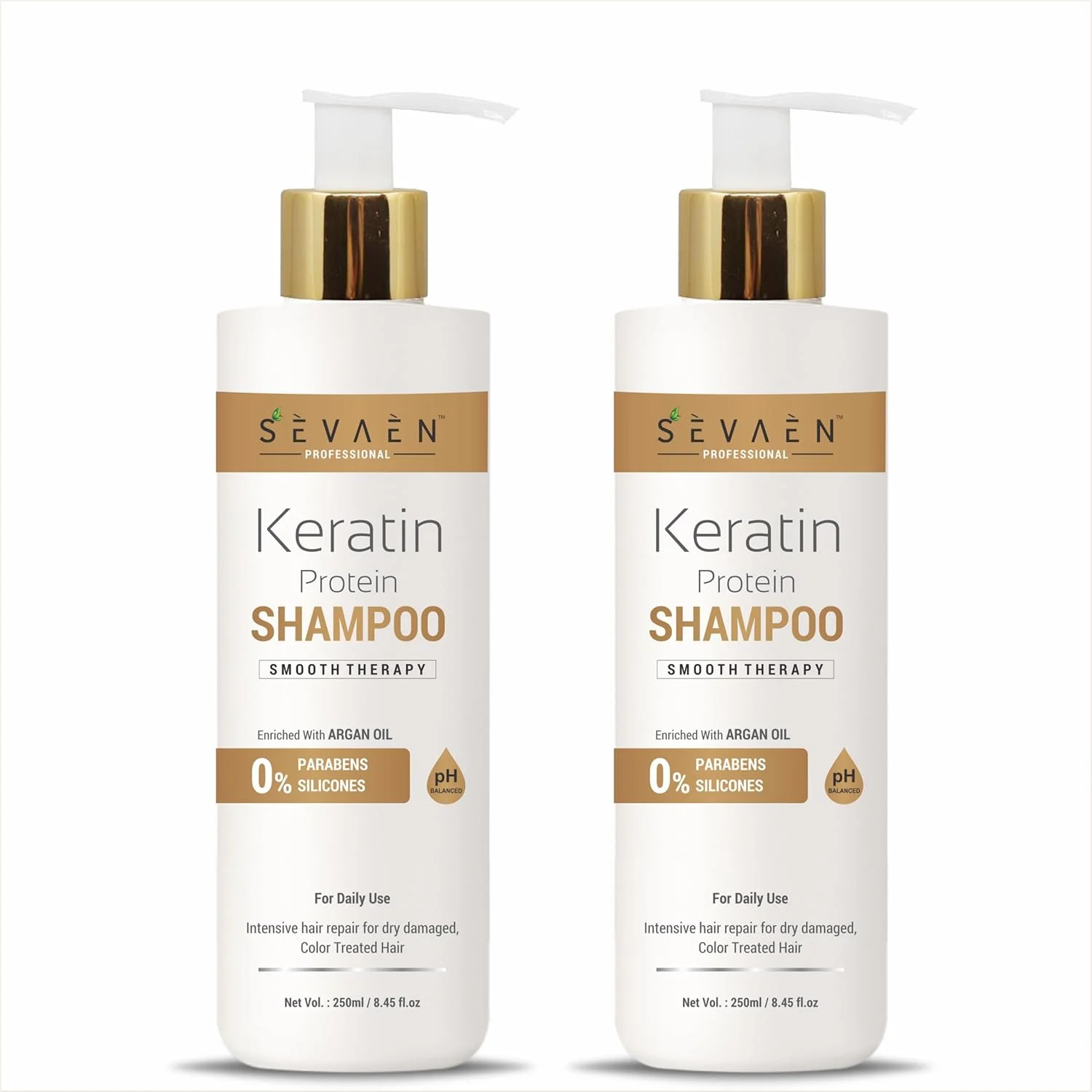 شامپو کراتین صاف کننده مو سواین، ضد شوره (بسته 2 عددی) مناسب برای همه