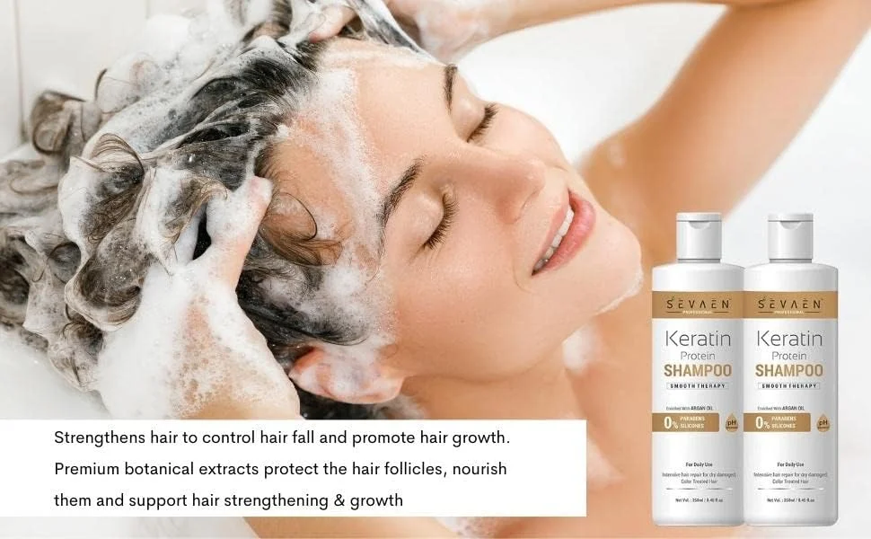 شامپو کراتین صاف کننده مو سواین، ضد شوره (بسته 2 عددی) مناسب برای همه شامپو کراتین صاف کننده مو سواین، ضد شوره (بسته 2 عددی) مناسب برای همه
