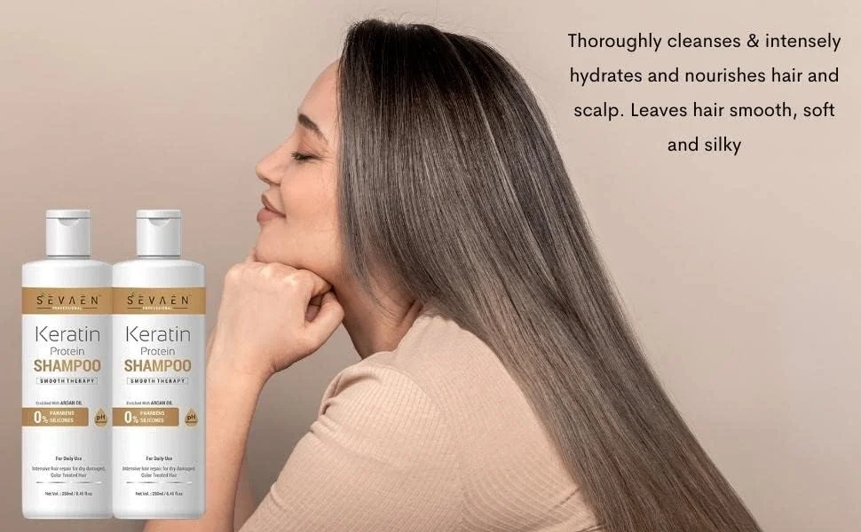 شامپو کراتین صاف کننده مو سواین، ضد شوره (بسته 2 عددی) مناسب برای همه شامپو کراتین صاف کننده مو سواین، ضد شوره (بسته 2 عددی) مناسب برای همه