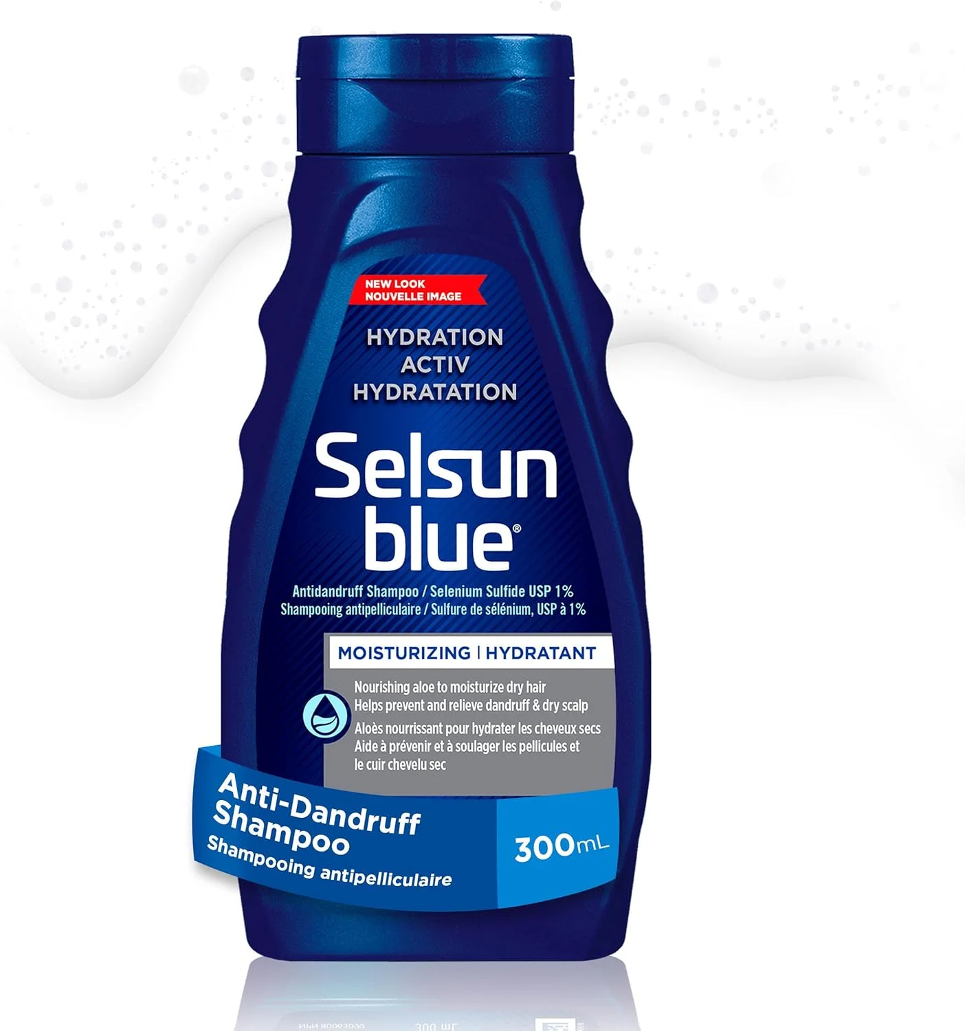 شامپو ضد شوره سر آبرسان Selsun Blue ACTIV، کنترل شوره و پوسته پوسته شدن، مرطوب کننده پوست سر، 300 میلی لیتر