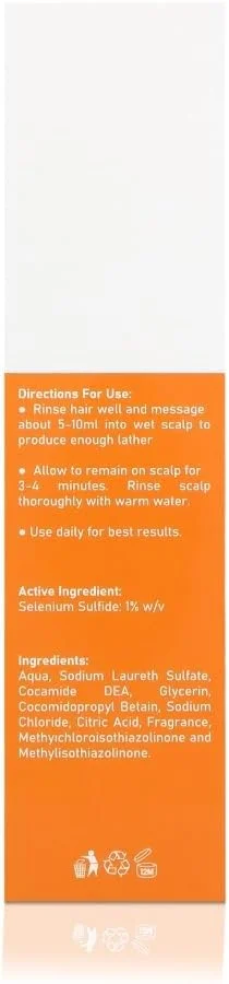 شامپو ضد شوره روزانه سلرکس 200 میلی لیتر حاوی سلنیوم سولفاید 1% w/v شامپو ضد شوره روزانه سلرکس 200 میلی لیتر حاوی سلنیوم سولفاید 1% w/v