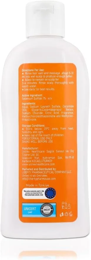 شامپو ضد شوره روزانه سلرکس 200 میلی لیتر حاوی سلنیوم سولفاید 1% w/v شامپو ضد شوره روزانه سلرکس 200 میلی لیتر حاوی سلنیوم سولفاید 1% w/v
