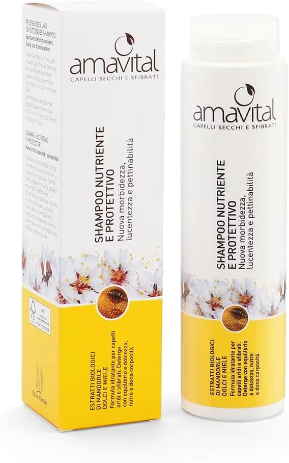 آماویتال - شامپو مغذی و محافظ مو برای موهای خشک، شکننده و کدر