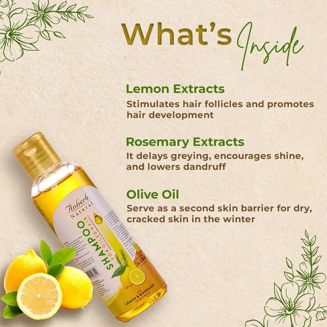 شامپو آنهرب برای موهای چرب | ویتامین C، پاک کننده و تصفیه کننده برای موهای صاف و درخشان | 200 میلی لیتر، унисекс، بزرگسال، مواد طبیعی، پاک کننده، آبرسان، مغذی، تصفیه کننده، رشد مو شامپو آنهرب برای موهای چرب | ویتامین C، پاک کننده و تصفیه کننده برای موهای صاف و درخشان | 200 میلی لیتر، унисекс، بزرگسال، مواد طبیعی، پاک کننده، آبرسان، مغذی، تصفیه کننده، رشد مو