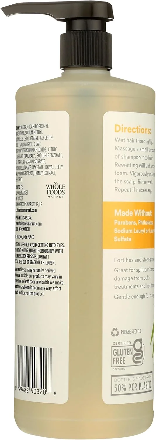 شامپو تقویت کننده و انرژی بخش 365 Whole Foods Market، نارگیل و عسل، 946 میلی لیتر