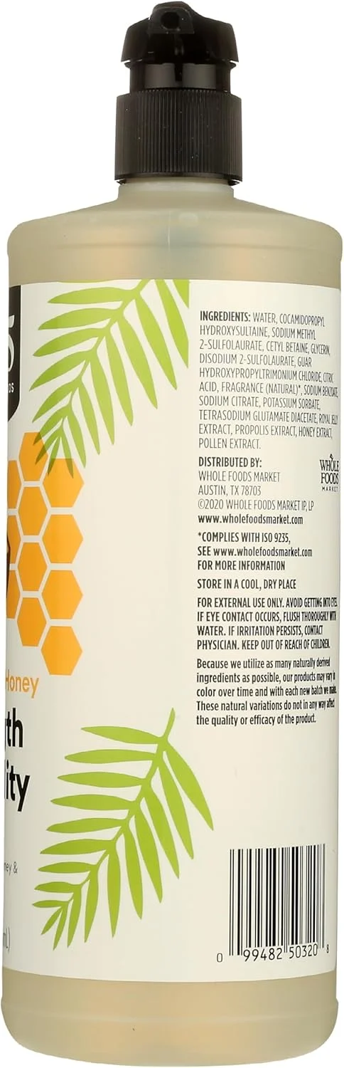 شامپو تقویت کننده و انرژی بخش 365 Whole Foods Market، نارگیل و عسل، 946 میلی لیتر