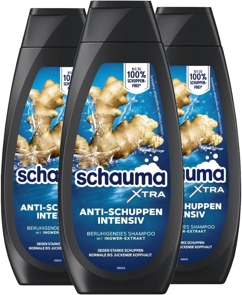 شامپو ضد شوره قوی Schauma Xtra Intensive (3 x 400 میلی لیتر)، شامپو مو برای مبارزه با شوره سر قوی از اولین استفاده، شامپو کمک به رفع خارش پوست سر شامپو ضد شوره قوی Schauma Xtra Intensive (3 x 400 میلی لیتر)، شامپو مو برای مبارزه با شوره سر قوی از اولین استفاده، شامپو کمک به رفع خارش پوست سر