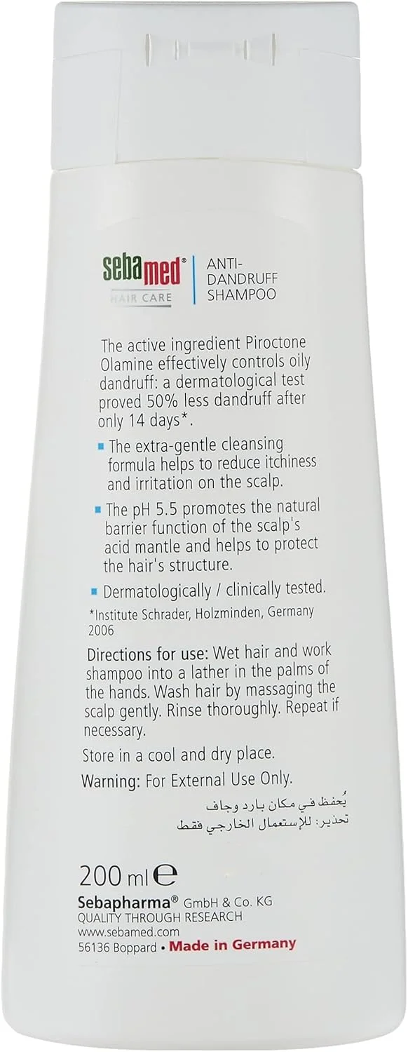 شامپو ضد شوره سبامد، 200 میلی لیتر، سفید