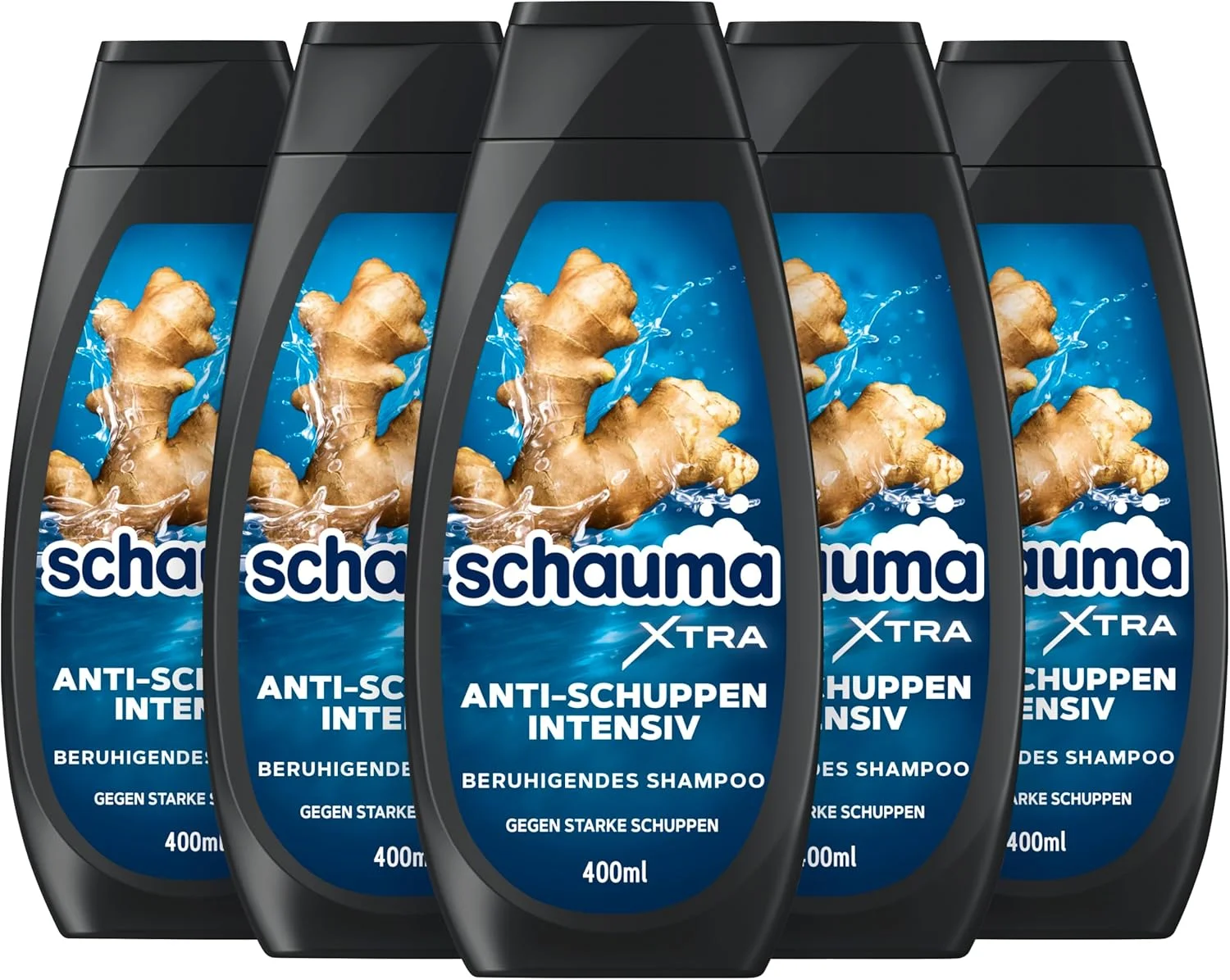 شامپو ضد شوره قوی Schauma Xtra Intensive (5 x 400 میلی لیتر)، شامپو مو برای مبارزه با شوره سر قوی از اولین استفاده، شامپو کمک به رفع خارش پوست سر