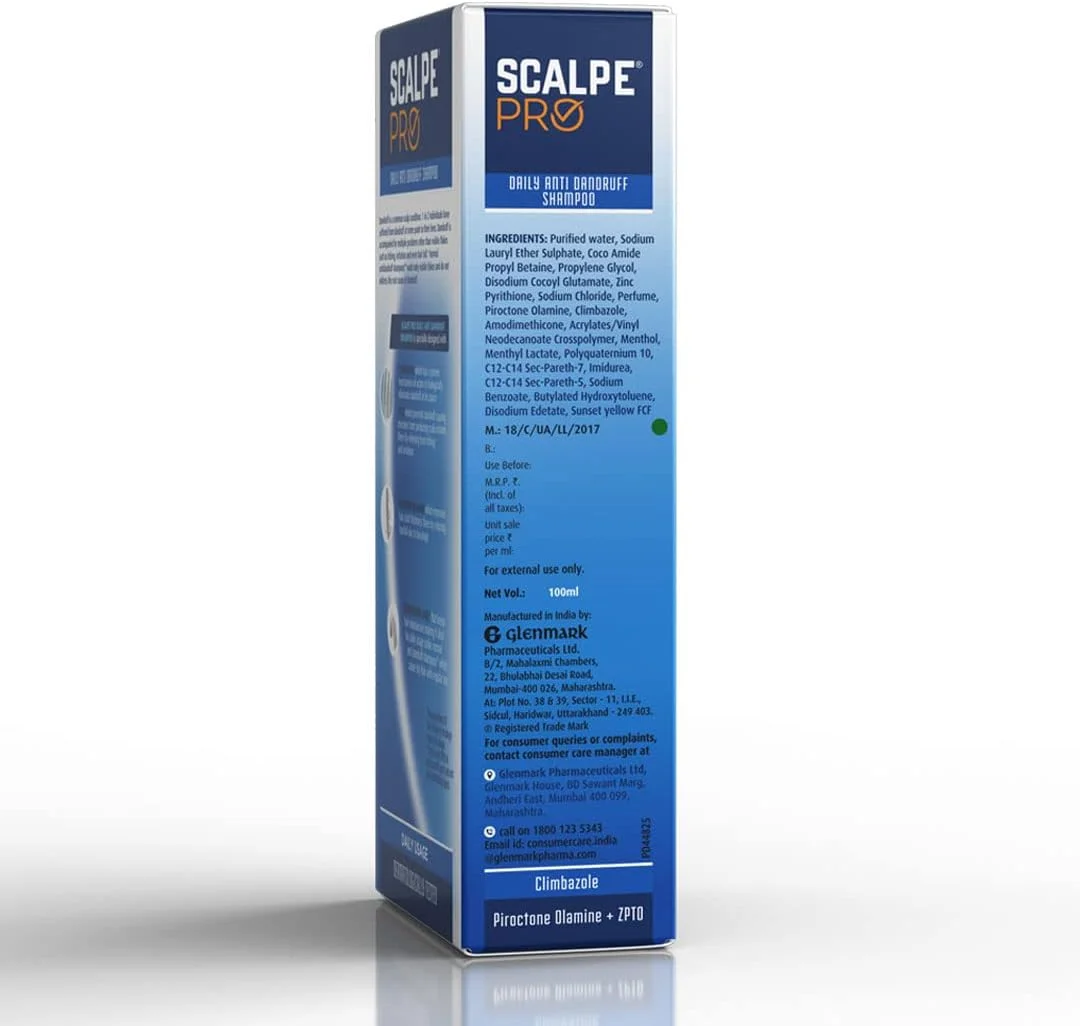 شامپو ضد شوره روزانه Scalpe Pro با پایه نرم کننده، برای موهای قوی و صاف | 100 میلی لیتر (بسته 2 عددی) شامپو ضد شوره روزانه Scalpe Pro با پایه نرم کننده، برای موهای قوی و صاف | 100 میلی لیتر (بسته 2 عددی)