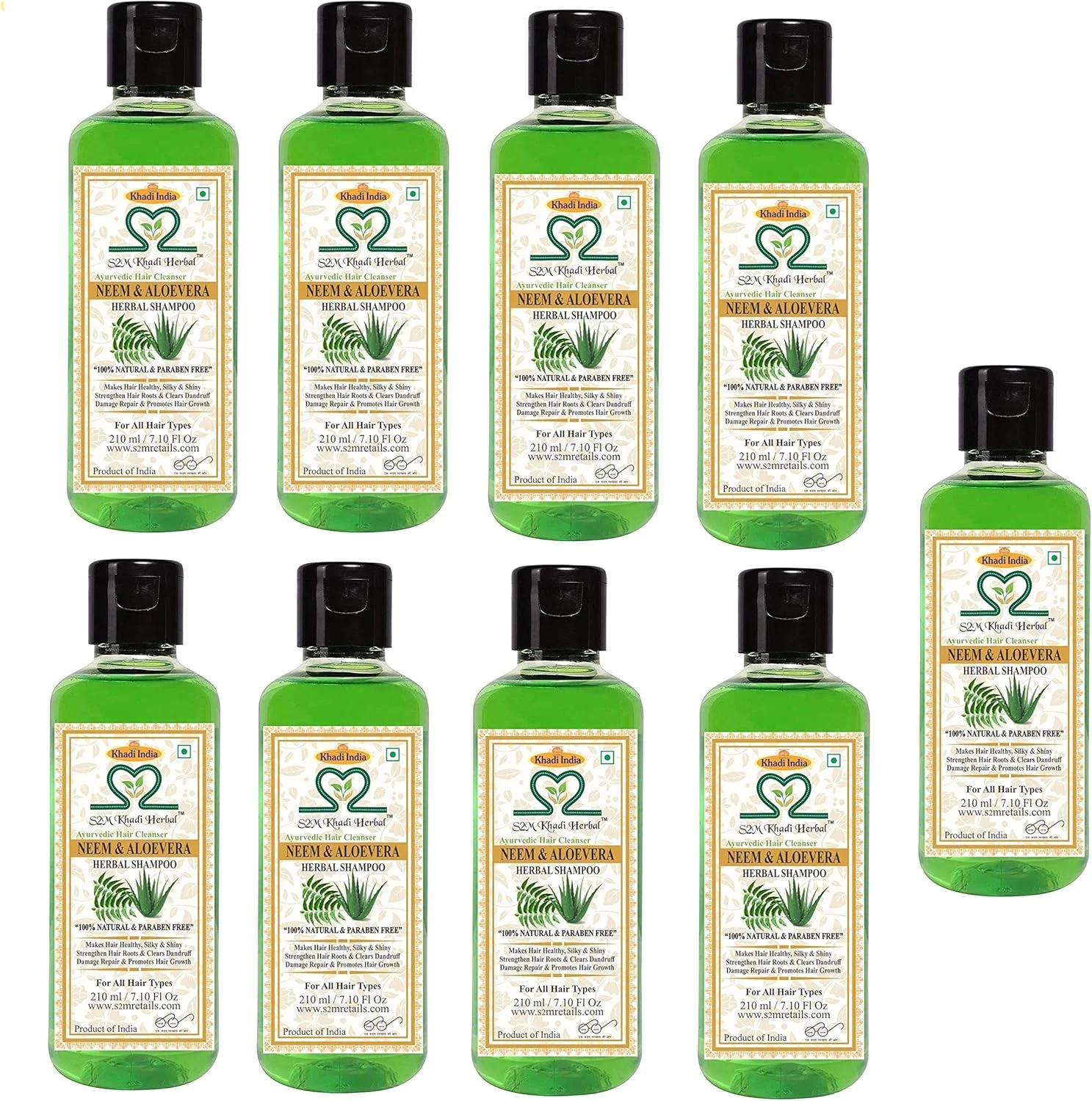 پیشنهاد ویژه S2M خادی هربال - شامپو آلوئه ورا و عصاره گیاه چریش (بدون پارابن) پاک کننده موی ضد شوره و ضد قارچ آیورودا 210 میلی لیتر (مجموعه 9 عددی) پیشنهاد ویژه S2M خادی هربال - شامپو آلوئه ورا و عصاره گیاه چریش (بدون پارابن) پاک کننده موی ضد شوره و ضد قارچ آیورودا 210 میلی لیتر (مجموعه 9 عددی)