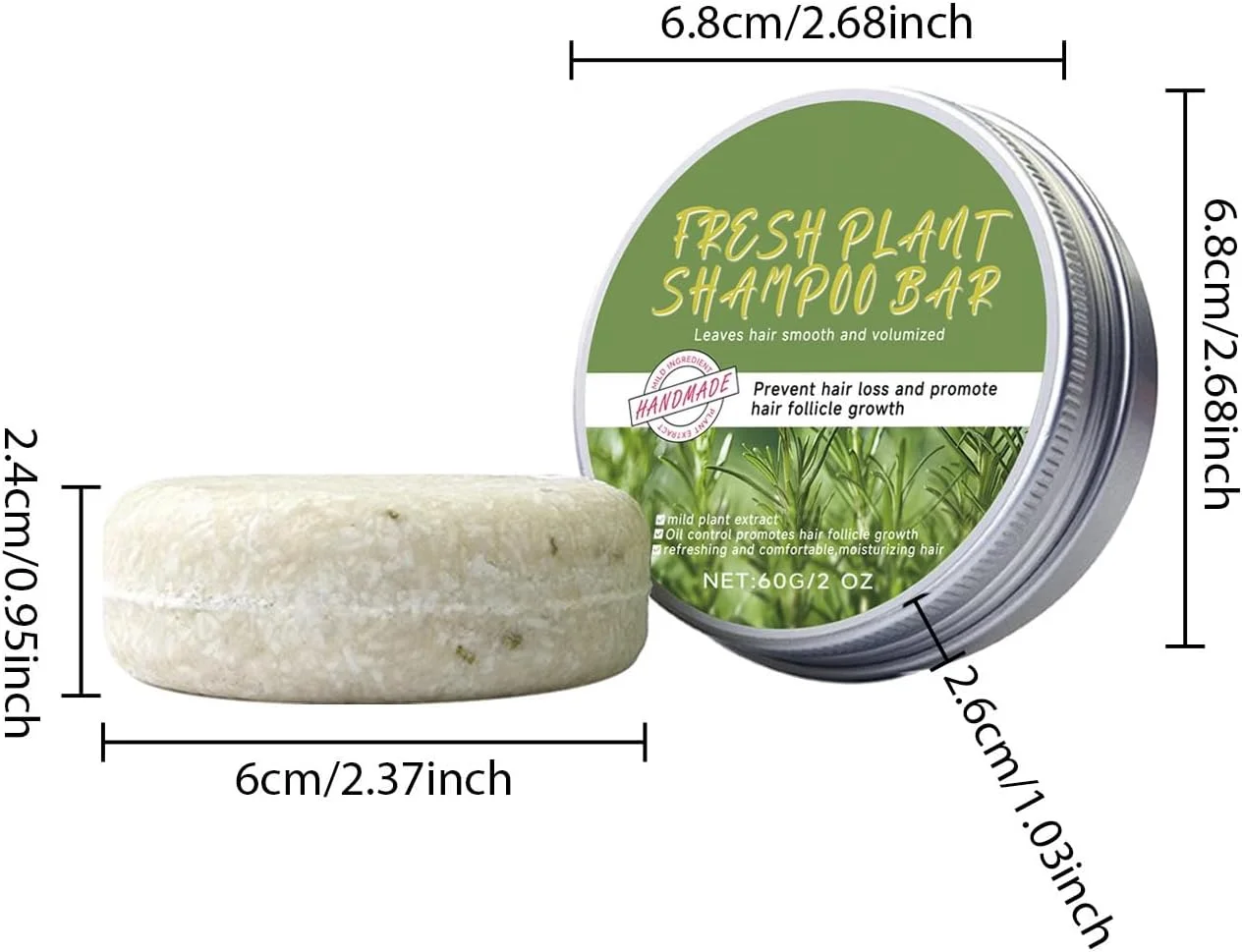 شامپو بار رزماری جامد، 2 عدد، شامپو جامد طبیعی برای موهای چرب و خشک، مراقبت مغذی مو، مناسب برای مسافرت شامپو بار رزماری جامد، 2 عدد، شامپو جامد طبیعی برای موهای چرب و خشک، مراقبت مغذی مو، مناسب برای مسافرت