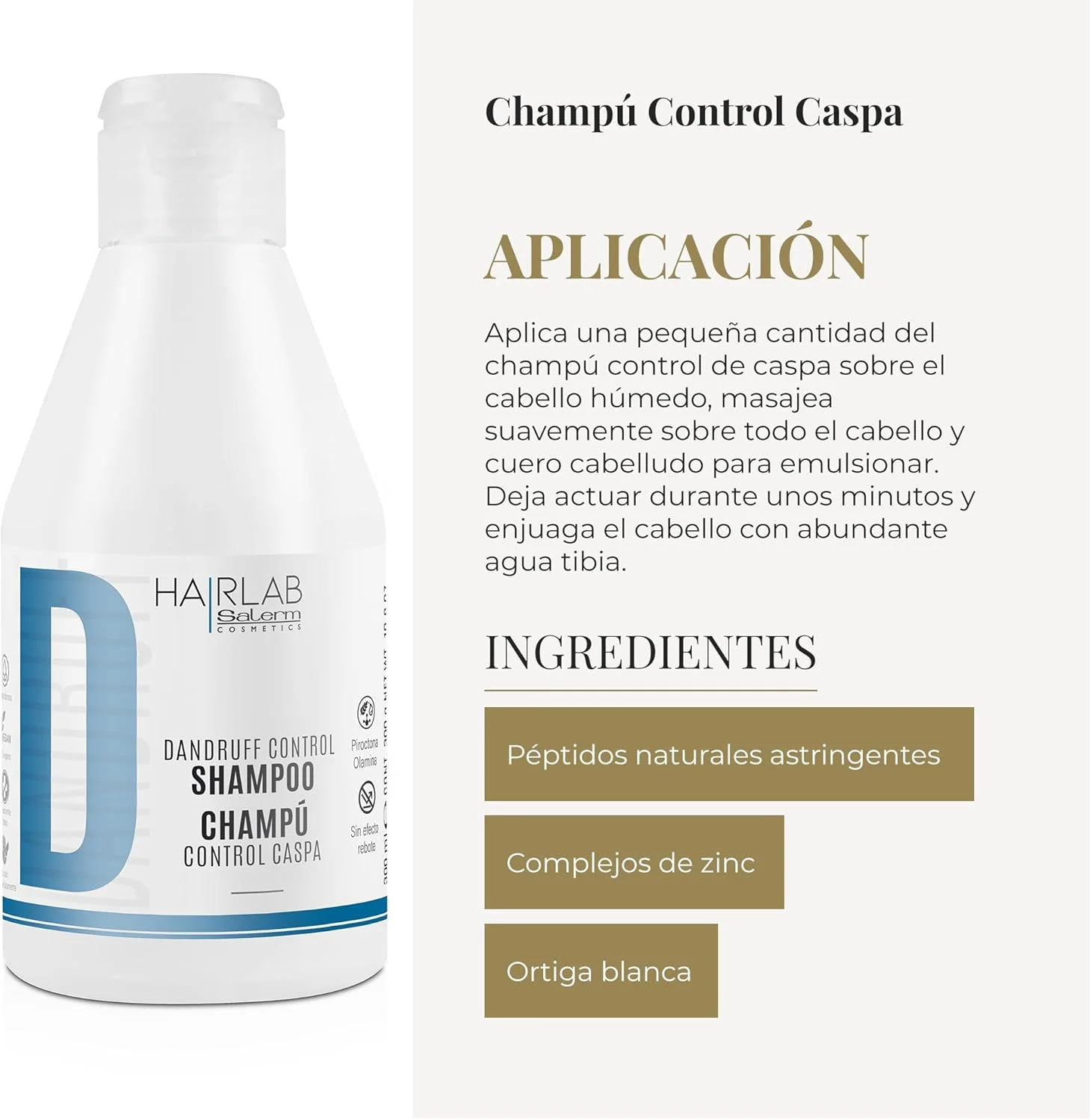 شامپو ضد شوره سر Salerm - شامپو آزمایشگاهی مو ضد شوره - 300 میلی لیتر - کاهش سرعت تشکیل شوره سر - تسکین سوزش و خارش پوست سر - فاقد پارابن شامپو ضد شوره سر Salerm - شامپو آزمایشگاهی مو ضد شوره - 300 میلی لیتر - کاهش سرعت تشکیل شوره سر - تسکین سوزش و خارش پوست سر - فاقد پارابن