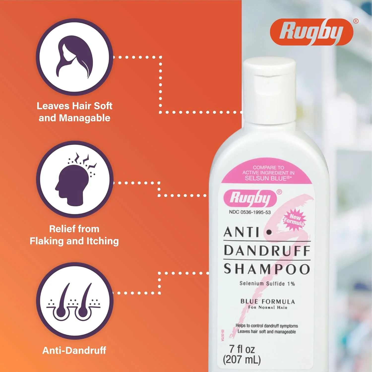 شامپو ضد شوره سلنیوم سولفاید راگبی لابراتوریز 207 میلی لیتر شامپو ضد شوره سلنیوم سولفاید راگبی لابراتوریز 207 میلی لیتر