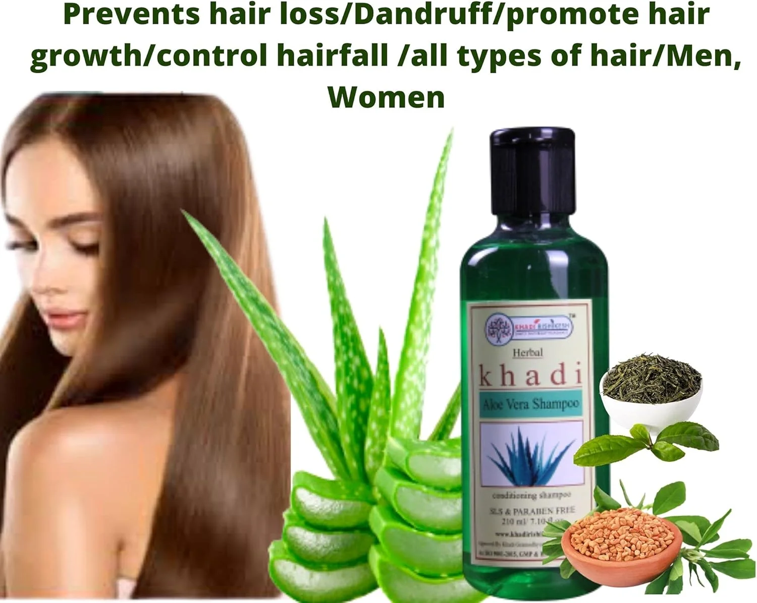 شامپو و پاک کننده گیاهی آلوئه ورا Khadi Rishikesh برای کنترل ریزش مو و رشد موهای سالم | ضد شوره | عصاره های گیاهی آیورودا | فاقد SLS و پارابن، مناسب آقایان و بانوان 210 میلی لیتر شامپو و پاک کننده گیاهی آلوئه ورا Khadi Rishikesh برای کنترل ریزش مو و رشد موهای سالم | ضد شوره | عصاره های گیاهی آیورودا | فاقد SLS و پارابن، مناسب آقایان و بانوان 210 میلی لیتر