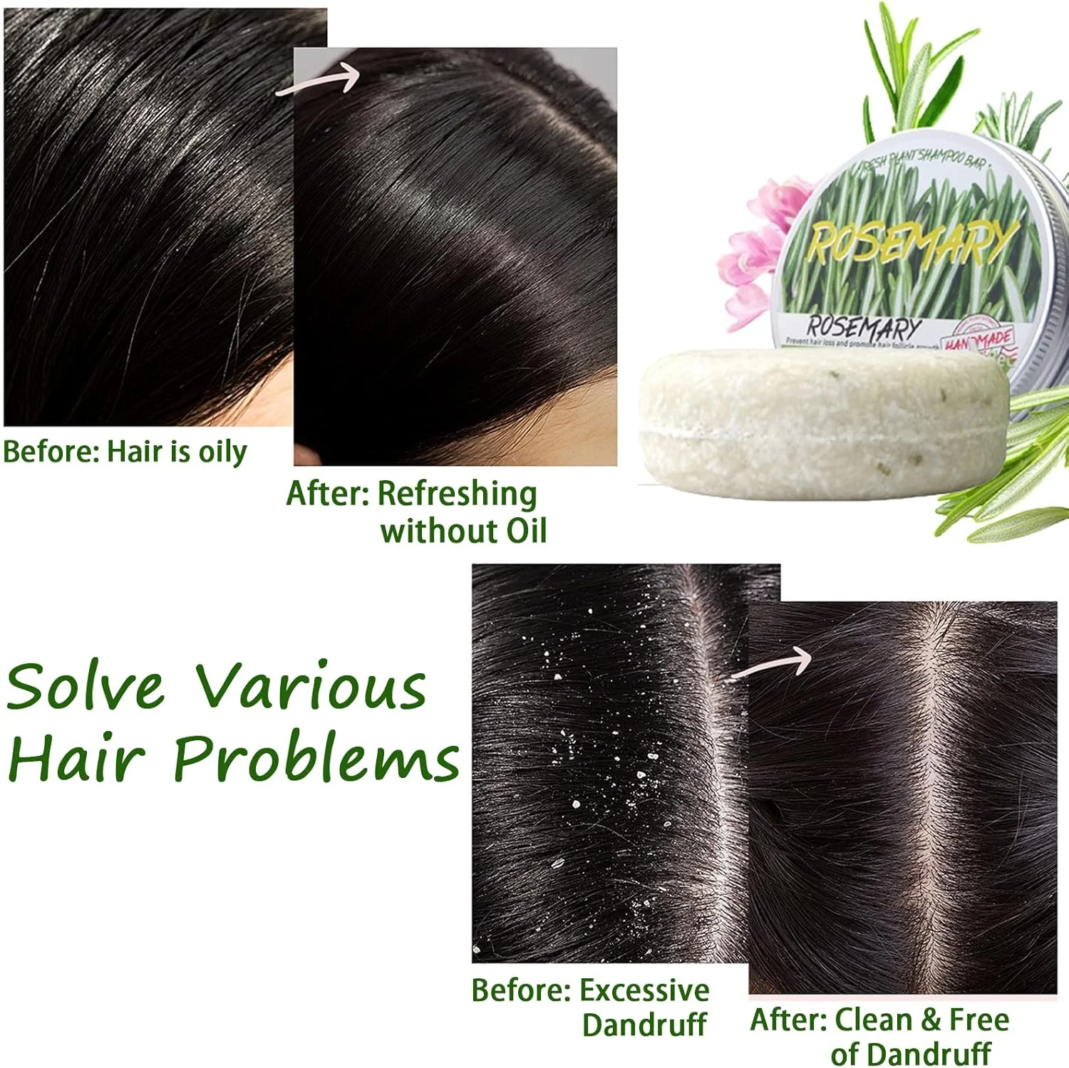 شامپو بار رزماری برای رشد مجدد مو، صابون شامپو گیاه رزماری، شامپو بار ارگانیک طبیعی، ضد ریزش مو، ضد وز مو، ضد شوره و ضد خارش، محافظت از پوست سر مناسب برای آقایان و بانوان شامپو بار رزماری برای رشد مجدد مو، صابون شامپو گیاه رزماری، شامپو بار ارگانیک طبیعی، ضد ریزش مو، ضد وز مو، ضد شوره و ضد خارش، محافظت از پوست سر مناسب برای آقایان و بانوان