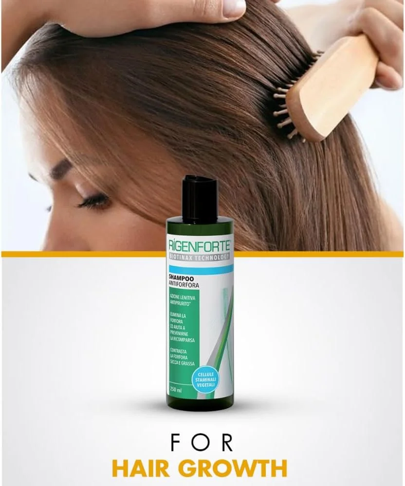 شامپو ضد شوره ریجنفورت 250 میلی لیتر به همراه برس ماساژور سر | به آرامی تمیز می کند و پوسته ها را از بین می برد | خارش را تسکین می دهد و موها را احیا می کند | مناسب برای پوست سر خشک و چرب، انواع مو شامپو ضد شوره ریجنفورت 250 میلی لیتر به همراه برس ماساژور سر | به آرامی تمیز می کند و پوسته ها را از بین می برد | خارش را تسکین می دهد و موها را احیا می کند | مناسب برای پوست سر خشک و چرب، انواع مو