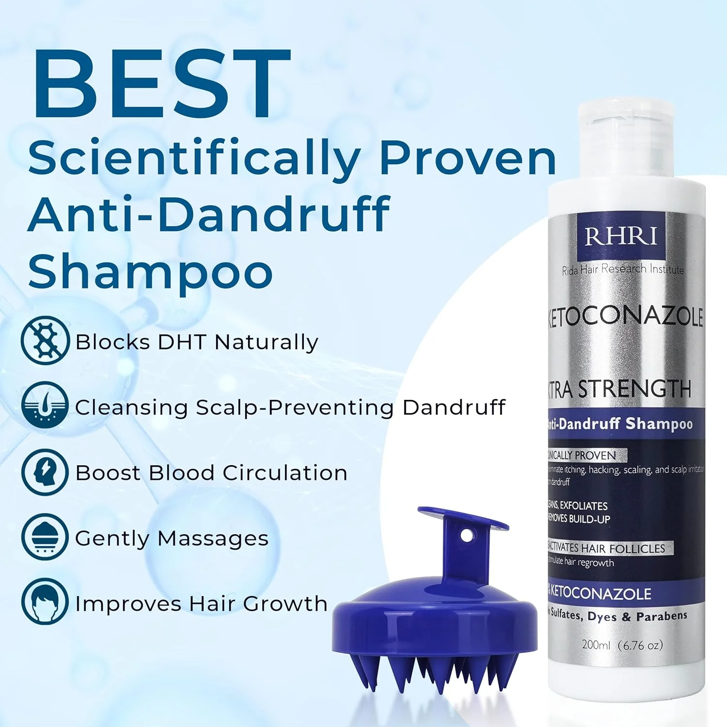 شامپو ضد قارچ و ضد شوره سر مردانه موسسه تحقیقات موی ریدا به همراه برس ضد شوره | شامپو دارویی، شفاف کننده، پسوریازیس و بیوتین حاوی اسید سالیسیلیک | برای پوست سر خشک، خارش دار، پوسته پوسته، تحریک شده و رشد مو شامپو ضد قارچ و ضد شوره سر مردانه موسسه تحقیقات موی ریدا به همراه برس ضد شوره | شامپو دارویی، شفاف کننده، پسوریازیس و بیوتین حاوی اسید سالیسیلیک | برای پوست سر خشک، خارش دار، پوسته پوسته، تحریک شده و رشد مو