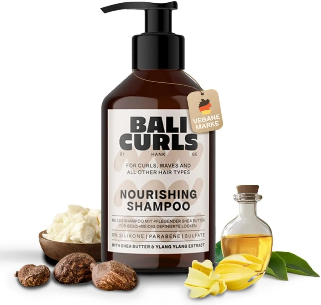 شامپو مغذی مو فرفری بالی کرلز - شامپو مغذی مو بدون سولفات، پارابن و سیلیکون - شامپو برای موهای فر طبیعی - شامپو وگان برای موهای صاف و سالم - 250 میلی لیتر شامپو مغذی مو فرفری بالی کرلز - شامپو مغذی مو بدون سولفات، پارابن و سیلیکون - شامپو برای موهای فر طبیعی - شامپو وگان برای موهای صاف و سالم - 250 میلی لیتر