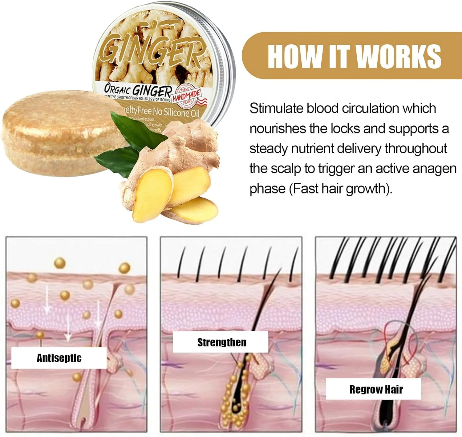 شامپو بار زنجبیلی برای رشد مجدد مو، بسته 2 عددی صابون شامپو زنجبیلی ضد ریزش مو، صابون شامپو زنجبیلی ارگانیک طبیعی تقویت کننده رشد مو، صابون بار زنجبیلی ضد شوره و ضد خارش شامپو بار زنجبیلی برای رشد مجدد مو، بسته 2 عددی صابون شامپو زنجبیلی ضد ریزش مو، صابون شامپو زنجبیلی ارگانیک طبیعی تقویت کننده رشد مو، صابون بار زنجبیلی ضد شوره و ضد خارش