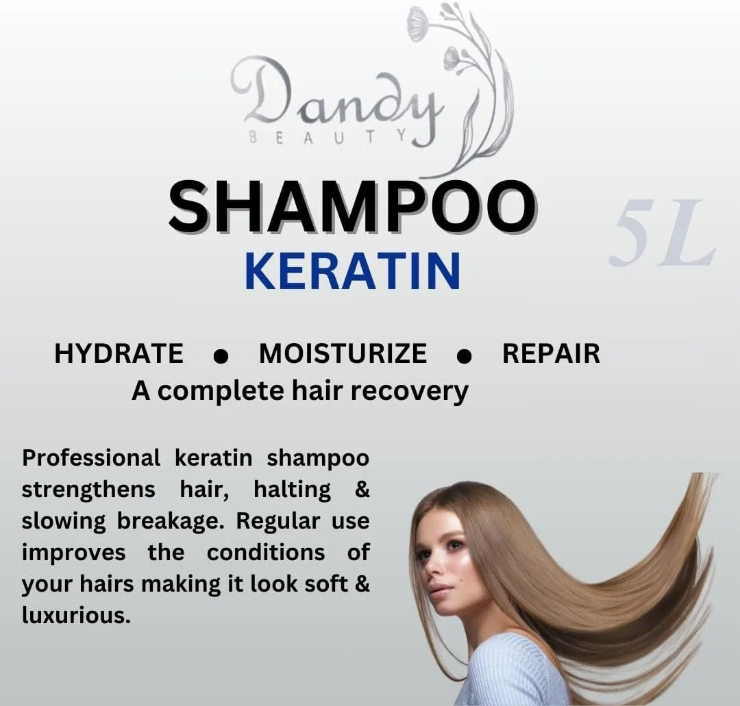 شامپو مو کراتین دندی بیوتی 5 لیتری شامپو مو کراتین دندی بیوتی 5 لیتری