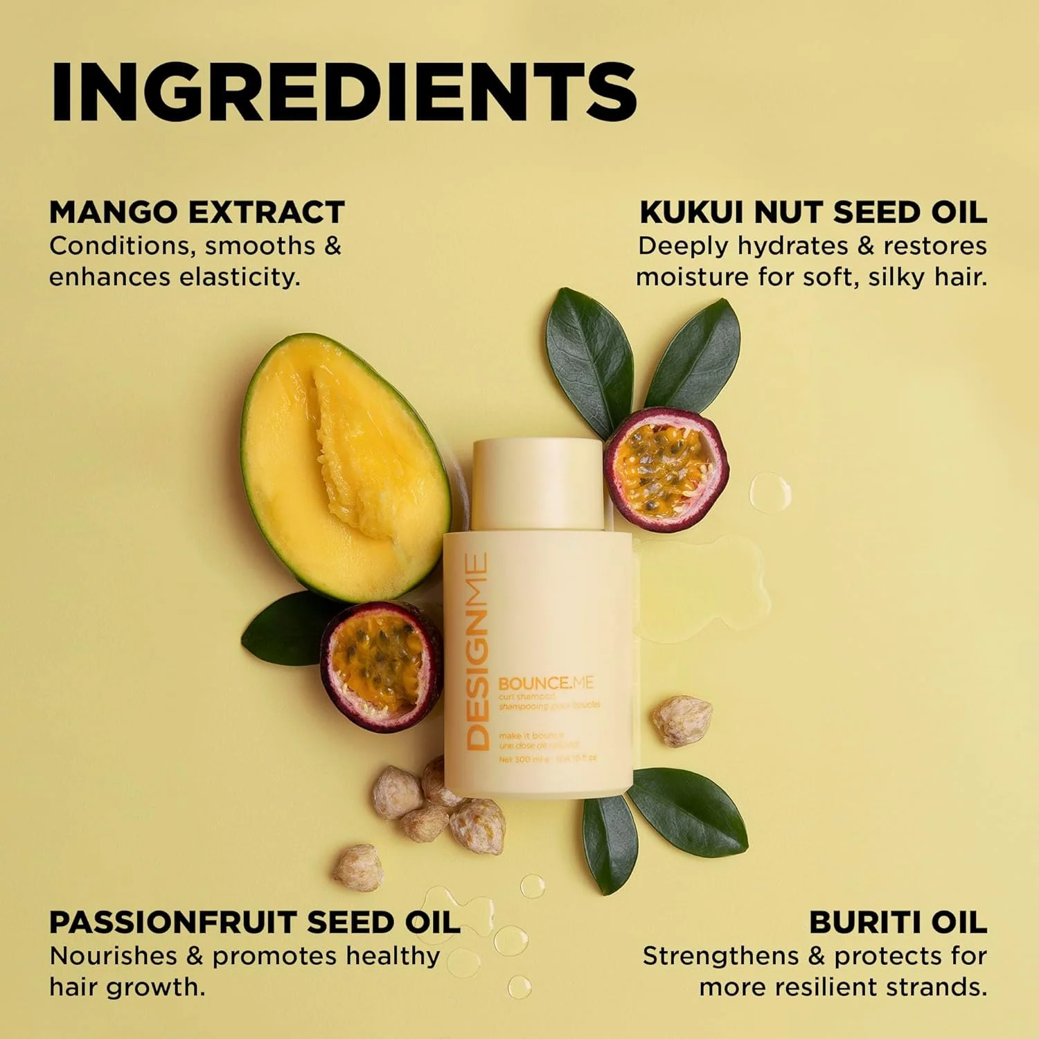 شامپو فر کننده مو Design.Me BOUNCE.ME | شامپو ضد وز و شفاف کننده برای موهای فر | شامپو موی فر با دانه مغذی کوکوی و روغن بورتی | محصولات حالت دهنده موی فر، (295 میلی لیتر) شامپو فر کننده مو Design.Me BOUNCE.ME | شامپو ضد وز و شفاف کننده برای موهای فر | شامپو موی فر با دانه مغذی کوکوی و روغن بورتی | محصولات حالت دهنده موی فر، (295 میلی لیتر)