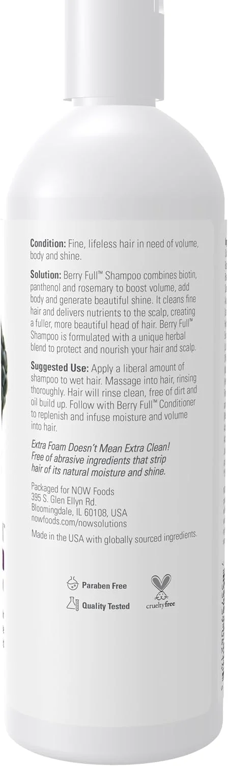 شامپو حجم دهنده موهای نازک ناو فودز سلوشنز با عصاره توت 473 میلی لیتر شامپو حجم دهنده موهای نازک ناو فودز سلوشنز با عصاره توت 473 میلی لیتر