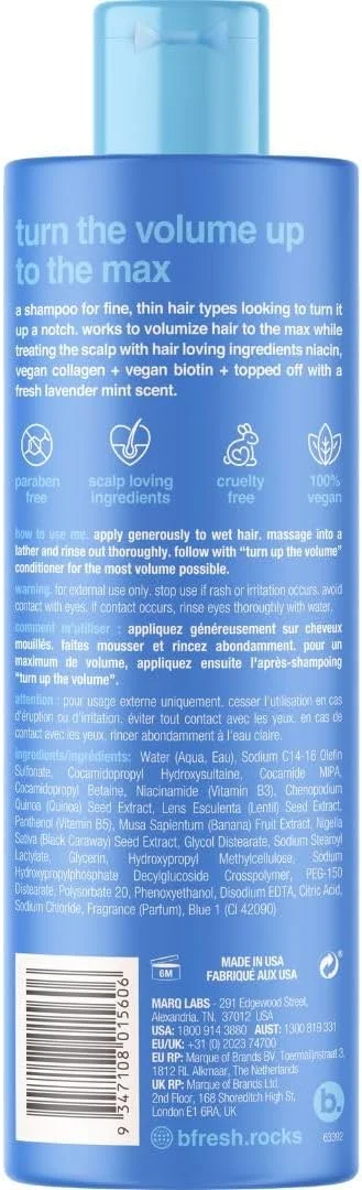 شامپو حجم دهنده B. Fresh حجم 355 میلی لیتر کد 15606 شامپو حجم دهنده B. Fresh حجم 355 میلی لیتر کد 15606