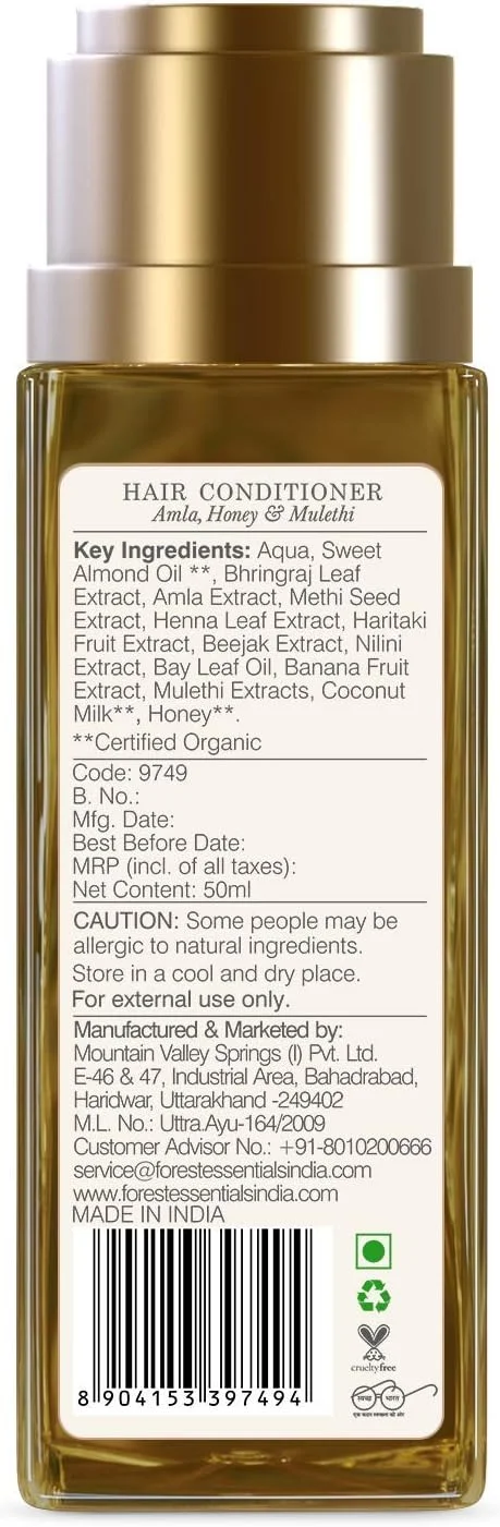 شوینده مو Forest Essentials با عصاره آمله، عسل و مولتی، 50 میلی لیتر شوینده مو Forest Essentials با عصاره آمله، عسل و مولتی، 50 میلی لیتر