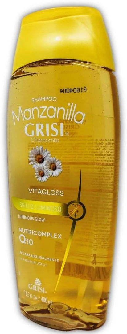 شامپو گریسی مانزانیلا | شامپو بابونه برای موهای ضخیم تر و پرپشت تر، کمک به روشن شدن طبیعی و افزایش حجم مو، همچنین به درمان شوره سر کمک می کند. 400 میلی لیتر شامپو گریسی مانزانیلا | شامپو بابونه برای موهای ضخیم تر و پرپشت تر، کمک به روشن شدن طبیعی و افزایش حجم مو، همچنین به درمان شوره سر کمک می کند. 400 میلی لیتر