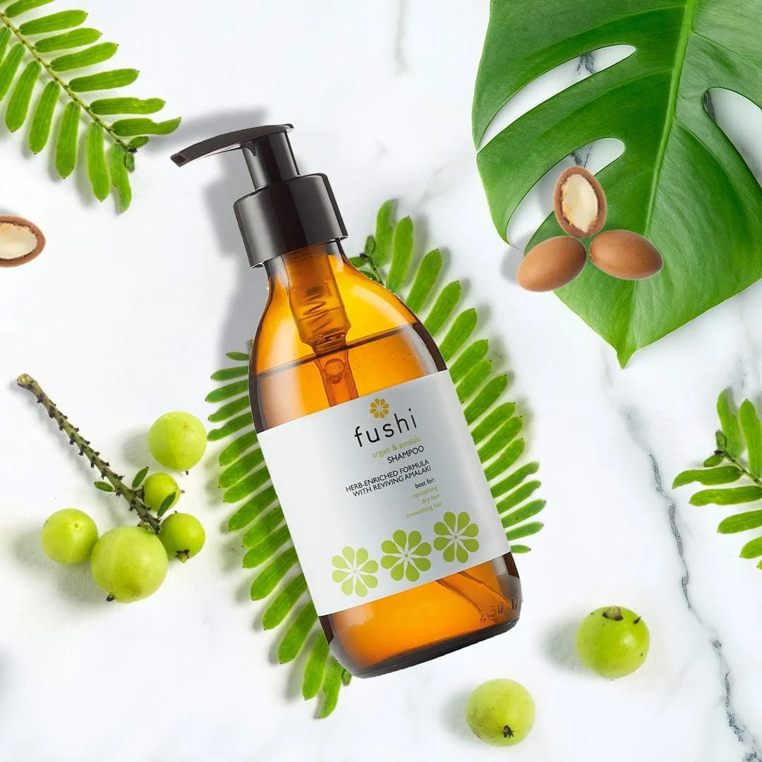 شامپو آرگان و آملاکی فوشی | بطری شیشه ای قابل شارژ مجدد بدون پسماند 230 میلی لیتر F0030105B شامپو آرگان و آملاکی فوشی | بطری شیشه ای قابل شارژ مجدد بدون پسماند 230 میلی لیتر F0030105B