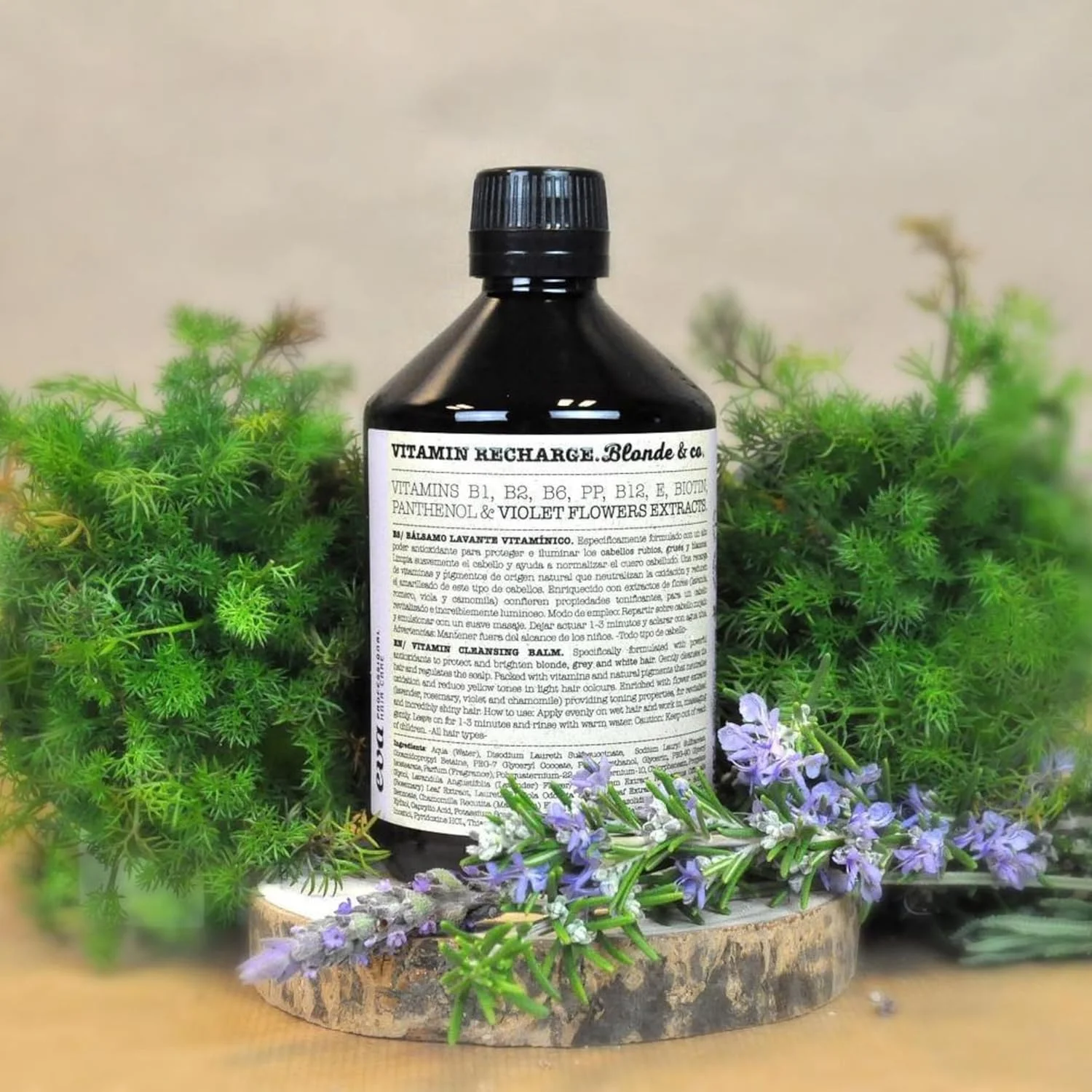 شوینده مغذی و تونینگ موهای بلوند، هایلایت شده و دکلره شده اوا پروفشنال Vitamin Recharge Blonde & Co.، 500 میلی لیتر