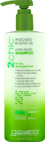 شامپو فوق مرطوب کننده 2chic جیوانّی، 710 میلی لیتر - آووکادو و روغن زیتون، فرمول آبرسانی کرمی، غنی شده با آلوئه ورا، شی باتر، عصاره های گیاهی، بدون پارابن، محافظ رنگ مو شامپو فوق مرطوب کننده 2chic جیوانّی، 710 میلی لیتر - آووکادو و روغن زیتون، فرمول آبرسانی کرمی، غنی شده با آلوئه ورا، شی باتر، عصاره های گیاهی، بدون پارابن، محافظ رنگ مو
