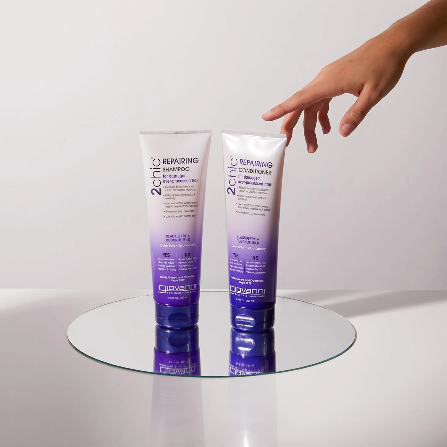 شامپو ترمیم کننده مو جووانی 2Chic، 250 میلی لیتر (بسته 1 عددی)