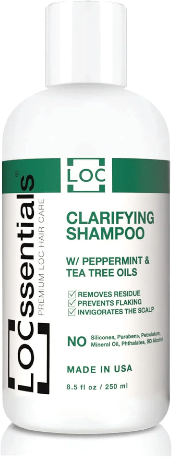 شامپو شفاف کننده LOCssentials برای دریدلاک - شامپو حرفه ای برای دریدلاک، اینترلاک، میکرولاک، توییست - شامپو بافته ممتاز با روغن نعناع فلفلی، روغن درخت چای - وگان و بدون پارابن