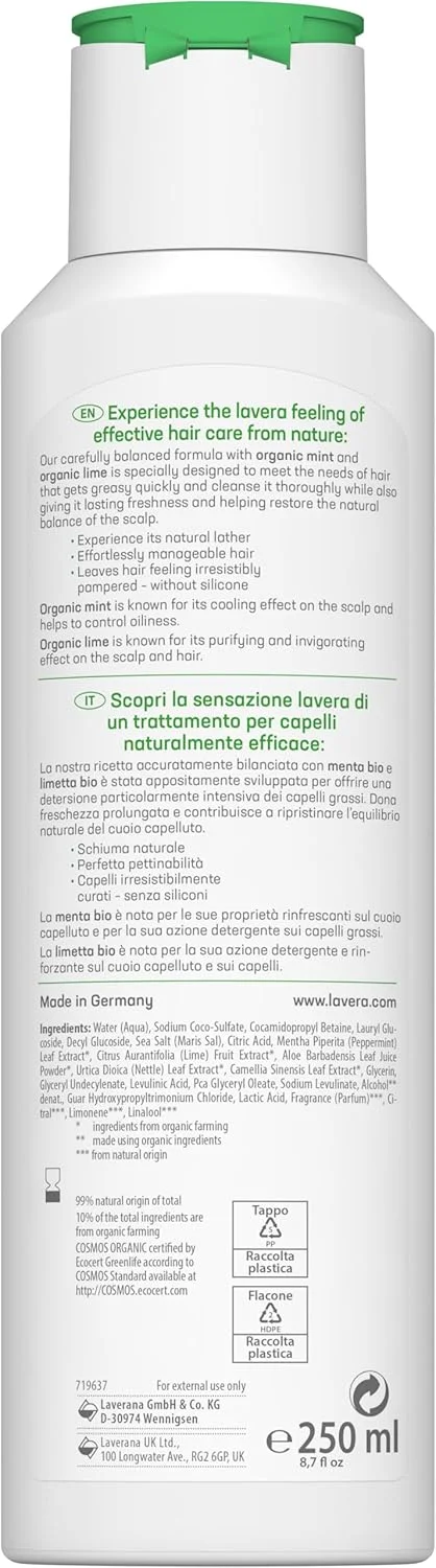 شامپو طراوت و تعادل لاورا - بدون سیلیکون - طراوت ماندگار و پوست سر متعادل - وگان - لوازم آرایشی طبیعی - 250 میلی لیتر شامپو طراوت و تعادل لاورا - بدون سیلیکون - طراوت ماندگار و پوست سر متعادل - وگان - لوازم آرایشی طبیعی - 250 میلی لیتر